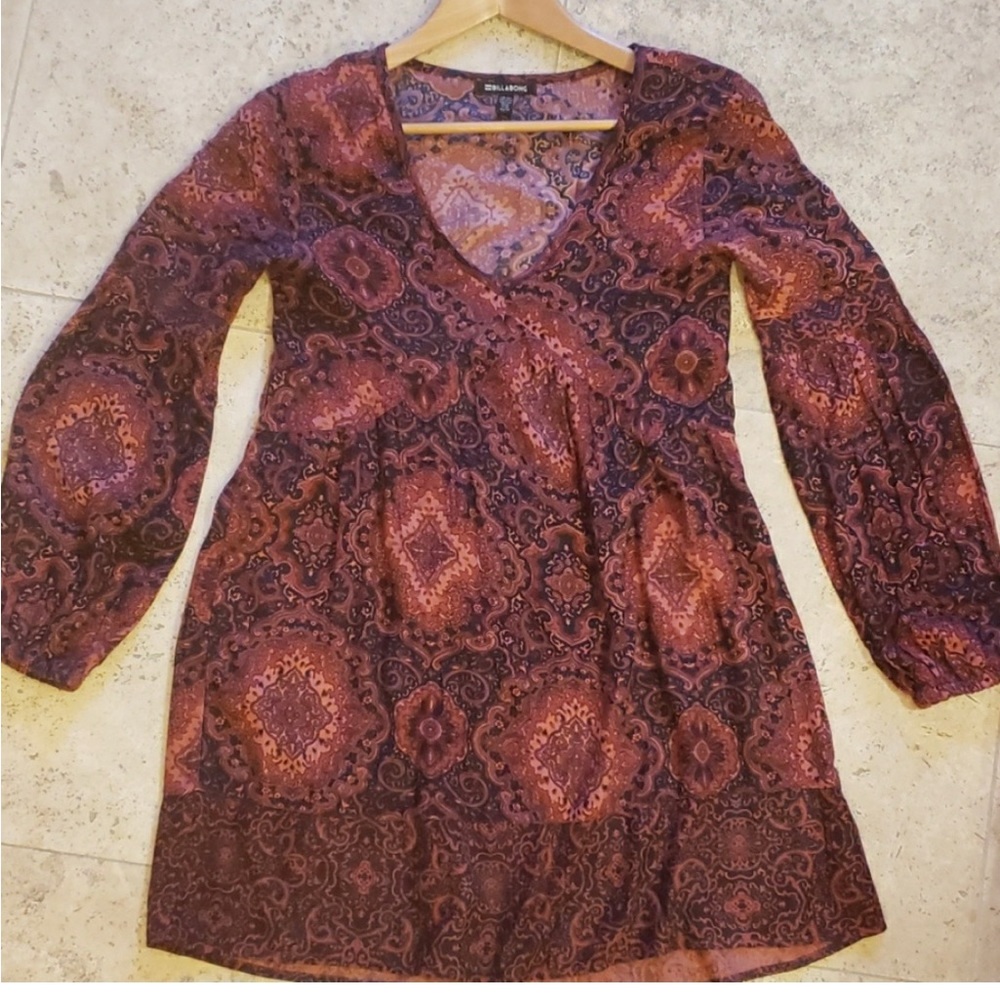 Billabong Boho Paisley Dress 🌸